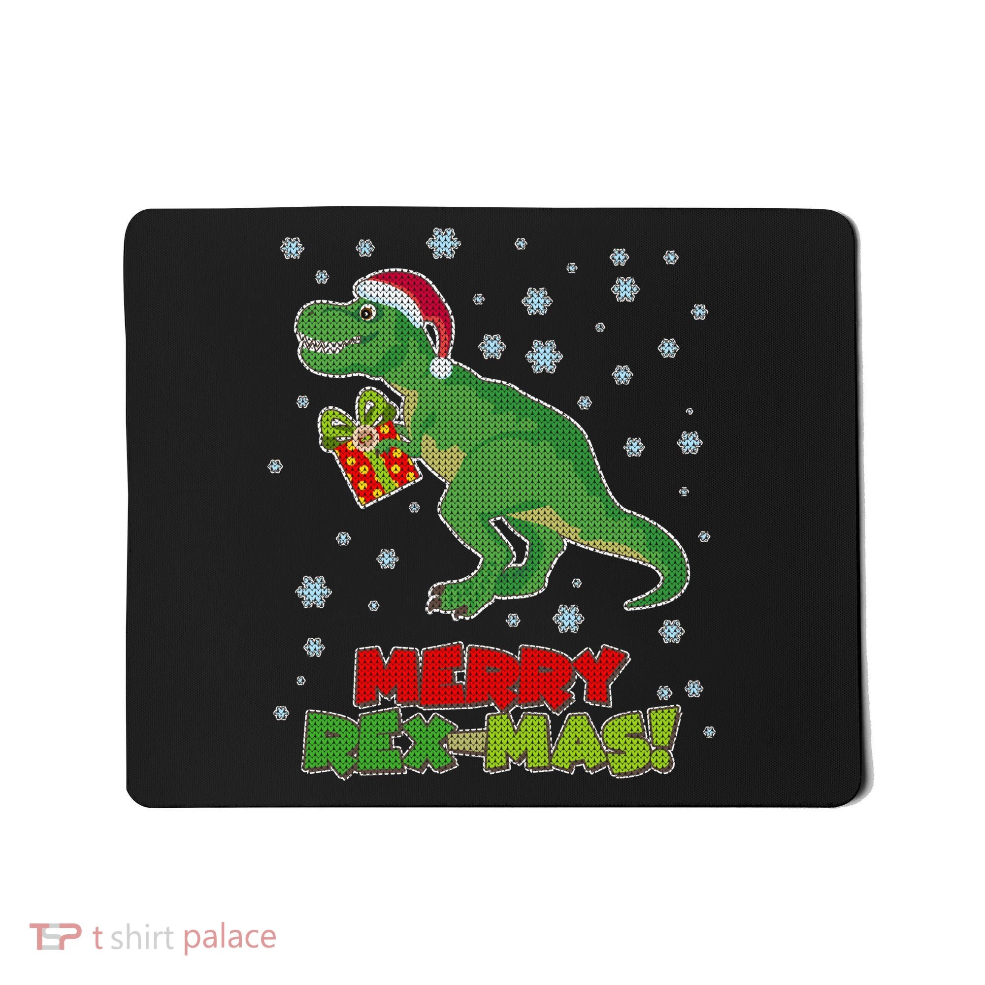 Merry Rex-Mas Ugly Christmas Mousepad