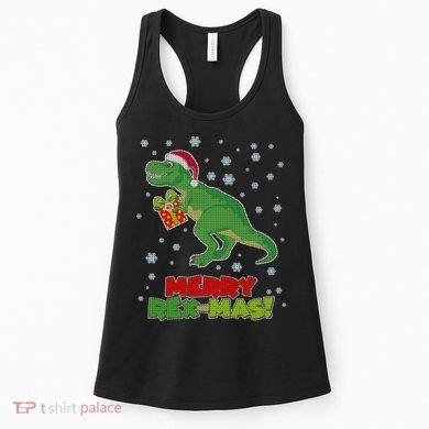 Merry Rex-Mas Ugly Christmas Women's Tank Top