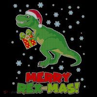 Merry Rex-Mas Ugly Christmas Women's Tank Top thumb 5