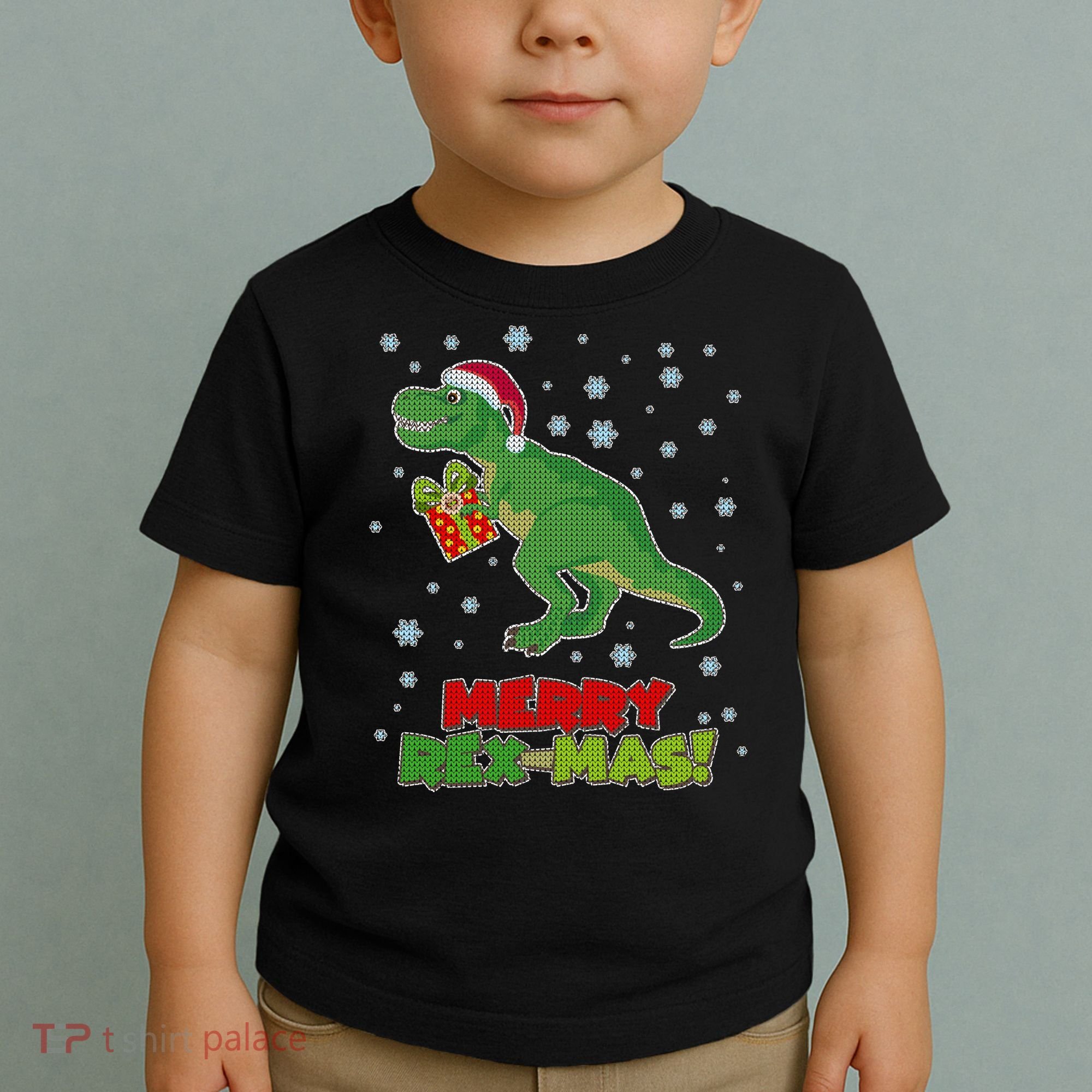 Merry Rex-Mas Ugly Christmas Toddler T-Shirt