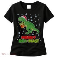 Merry Rex-Mas Ugly Christmas Women's T-Shirt thumb 0