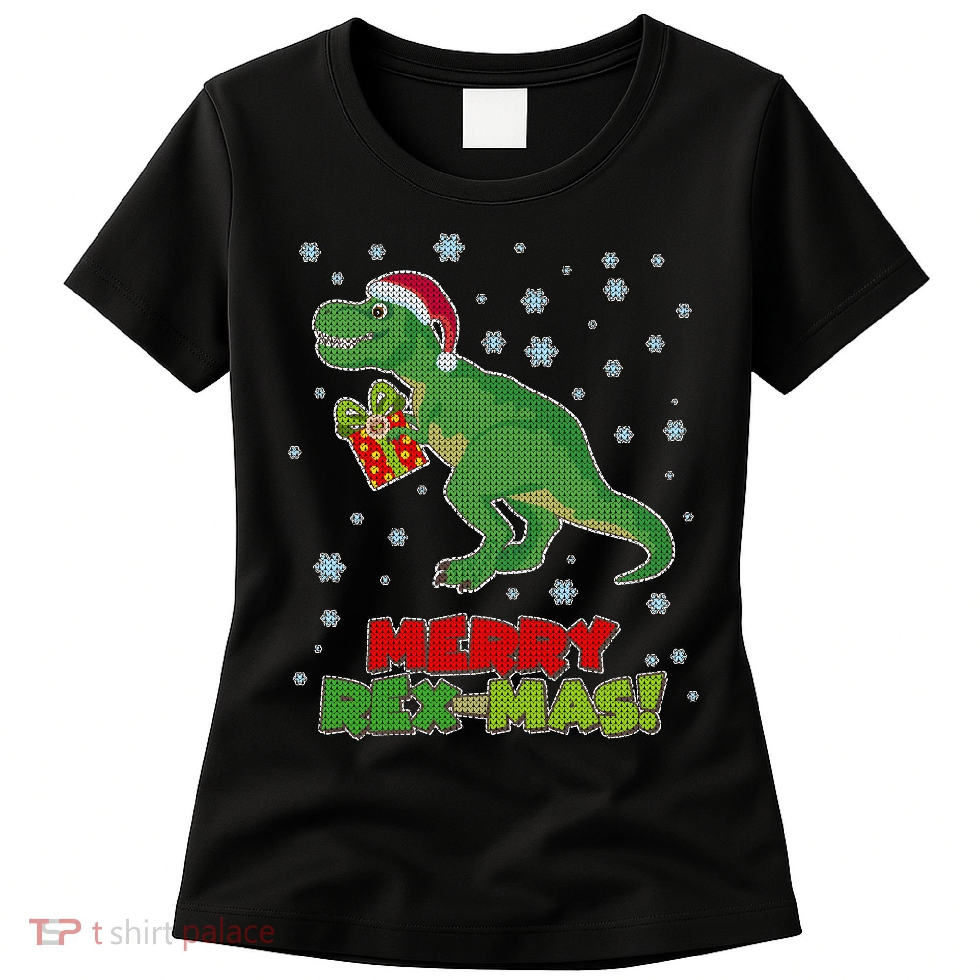 Merry Rex-Mas Ugly Christmas Women's T-Shirt