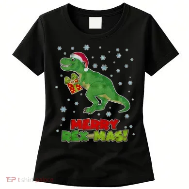 Merry Rex-Mas Ugly Christmas Women's T-Shirt