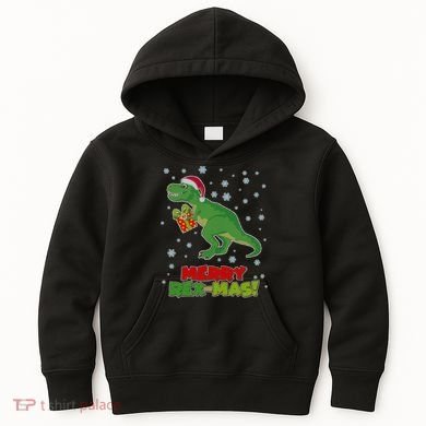 Merry Rex-Mas Ugly Christmas Kids Hoodie