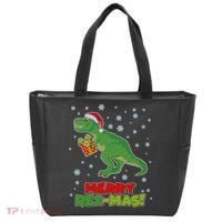 Merry Rex-Mas Ugly Christmas Tote Bag thumb 0
