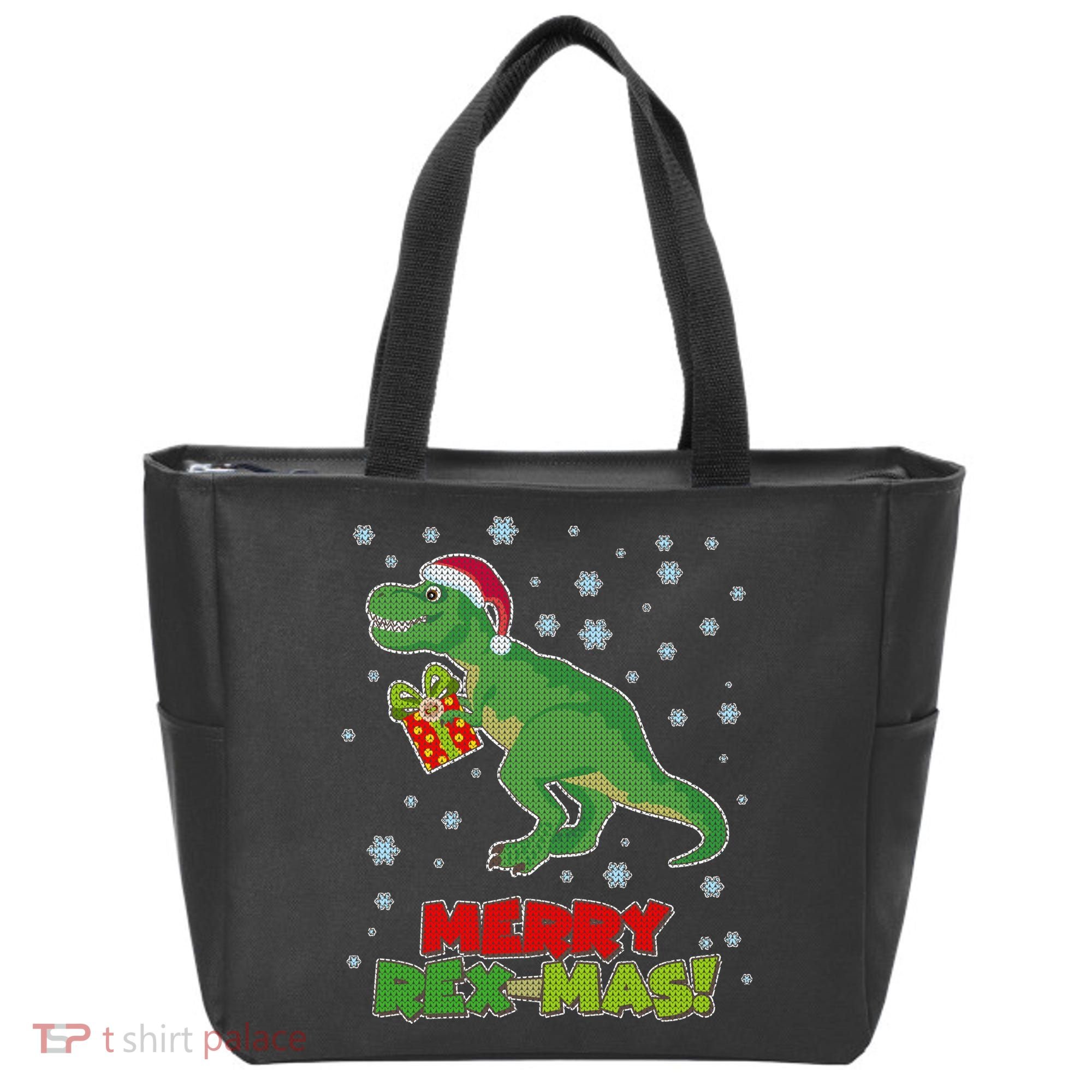 Merry Rex-Mas Ugly Christmas Tote Bag