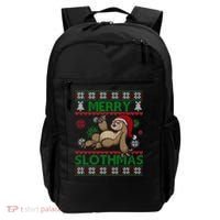 Merry Slothmas Ugly Christmas Backpack thumb 0