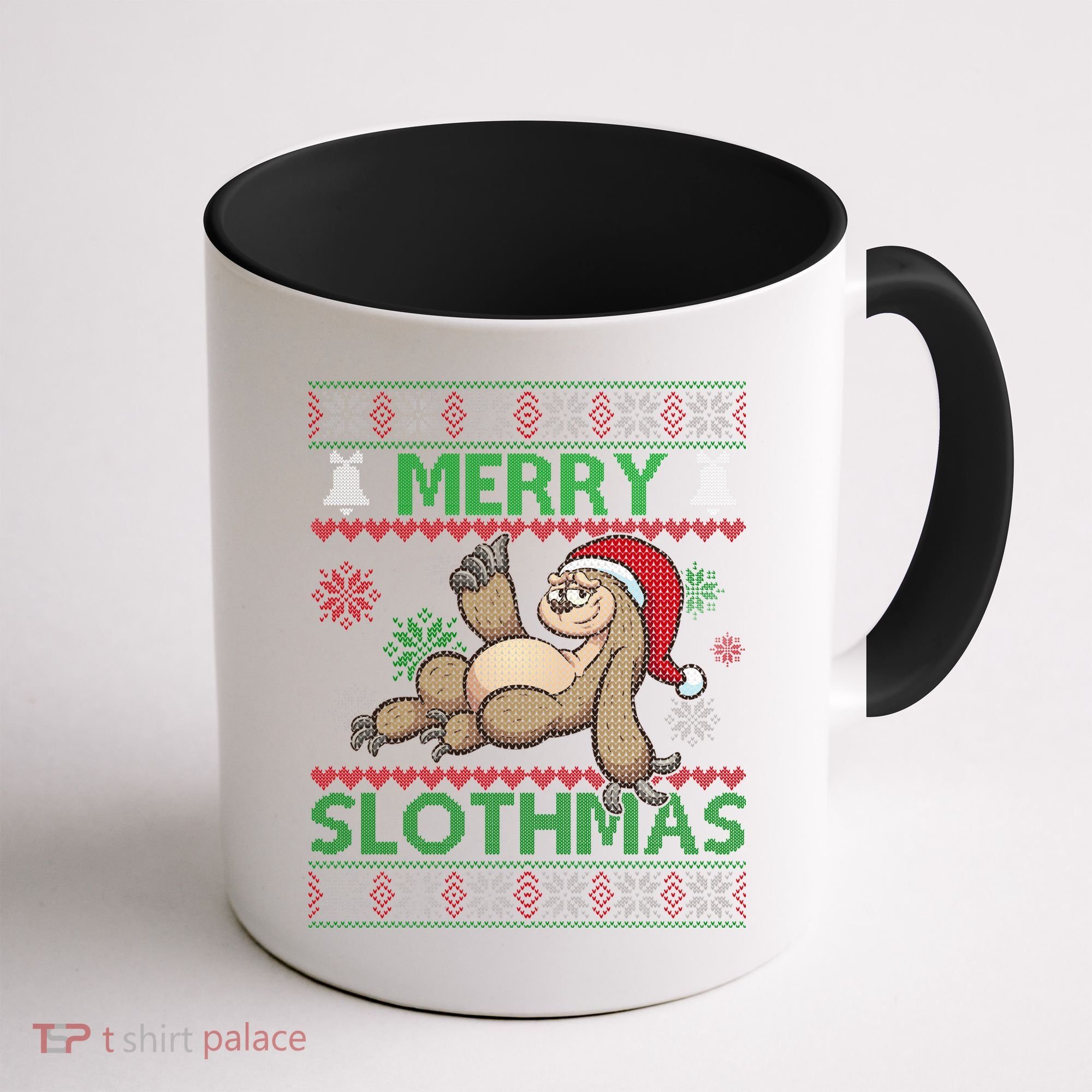 Merry Slothmas Ugly Christmas Coffee Mug