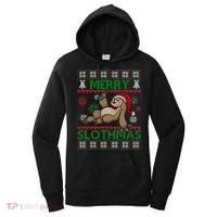Merry Slothmas Ugly Christmas Women's Hoodie thumb 0