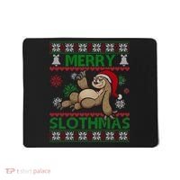 Merry Slothmas Ugly Christmas Mousepad thumb 0