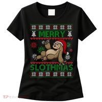 Merry Slothmas Ugly Christmas Women's T-Shirt thumb 0
