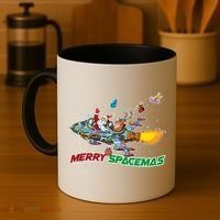 Merry Spacemas Santa Coffee Mug thumb 4