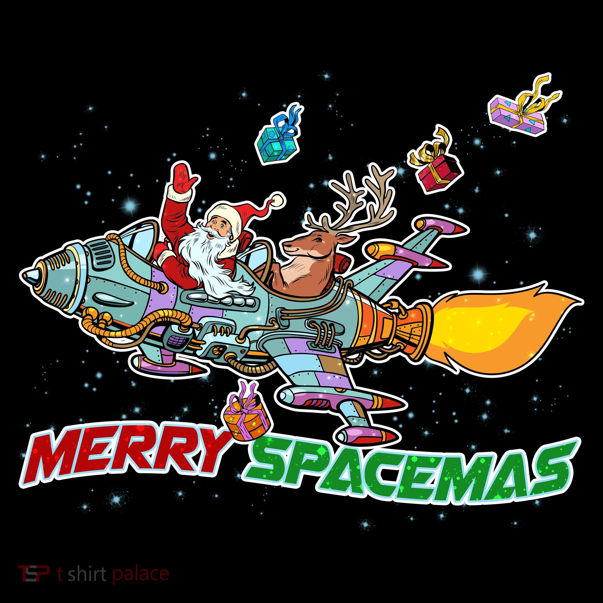 Merry Spacemas Santa Coffee Mug
