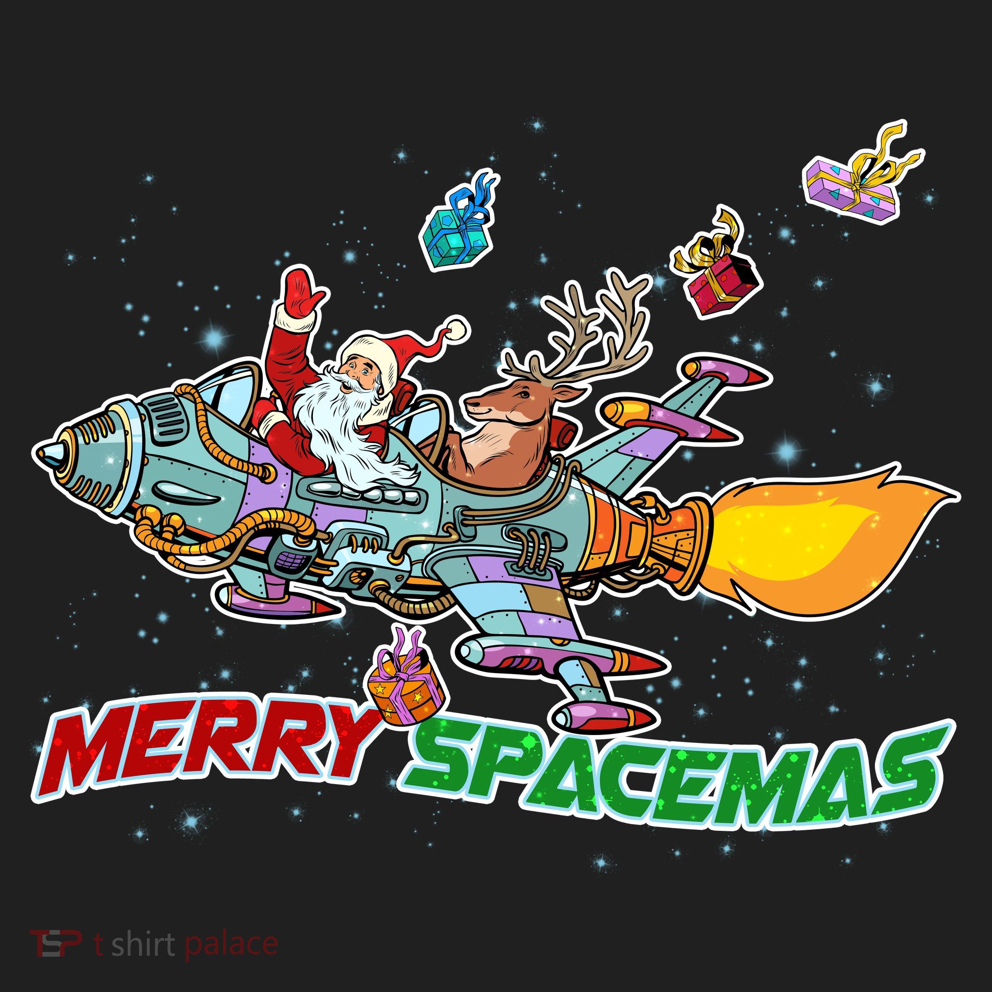 Merry Spacemas Santa Tumbler