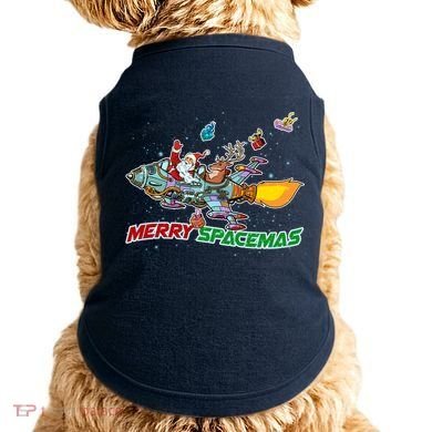 Merry Spacemas Santa Doggie Tank