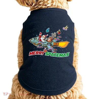 Merry Spacemas Santa Doggie Tank