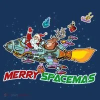 Merry Spacemas Santa Doggie Tank thumb 4