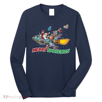 Merry Spacemas Santa Long Sleeve Shirt