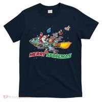 Merry Spacemas Santa T-Shirt thumb 0