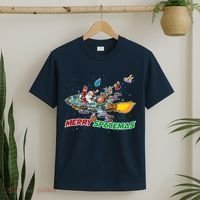 Merry Spacemas Santa T-Shirt thumb 2