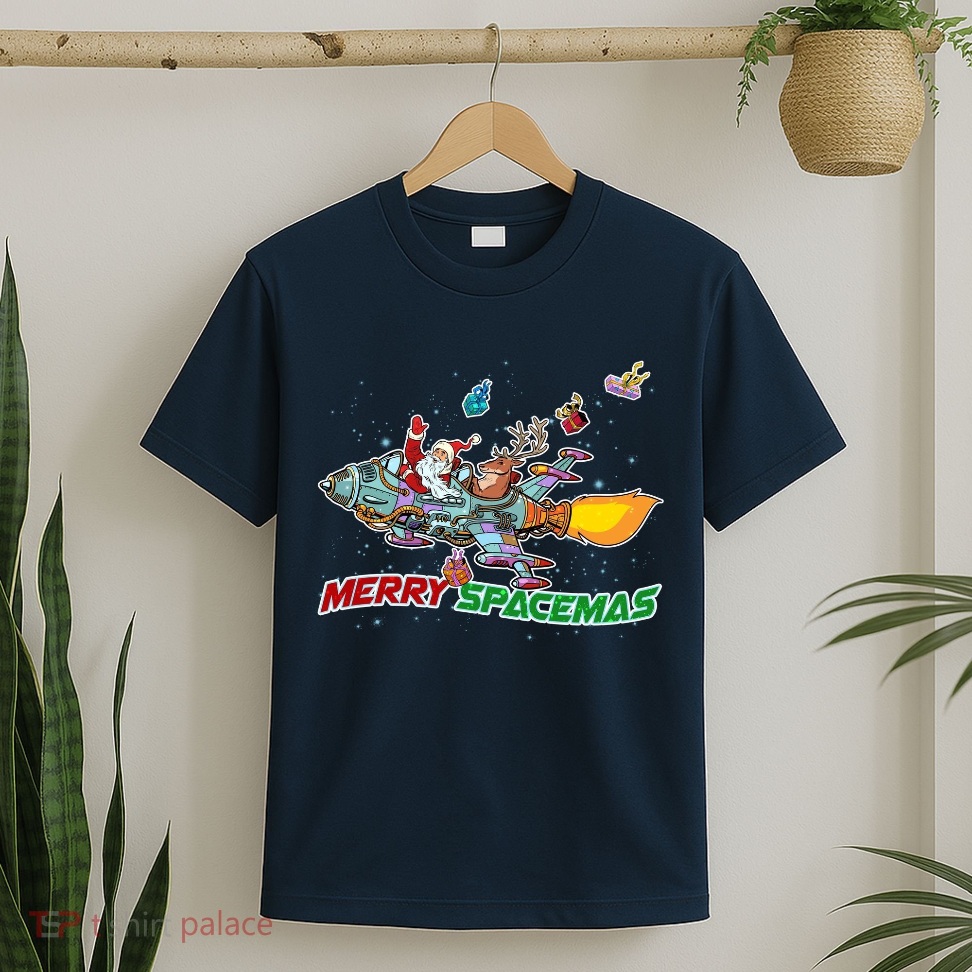 Merry Spacemas Santa T-Shirt