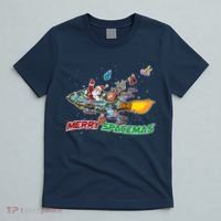 Merry Spacemas Santa T-Shirt thumb 5