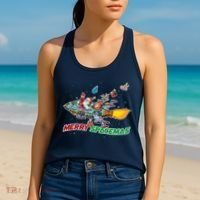 Merry Spacemas Santa Women's Tank Top thumb 2
