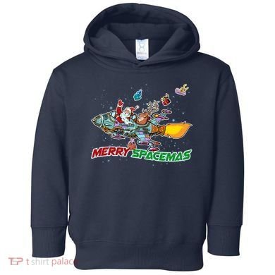 Merry Spacemas Santa Toddler Hoodie