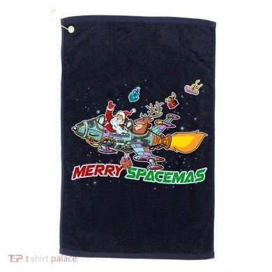 Merry Spacemas Santa Golf Towel