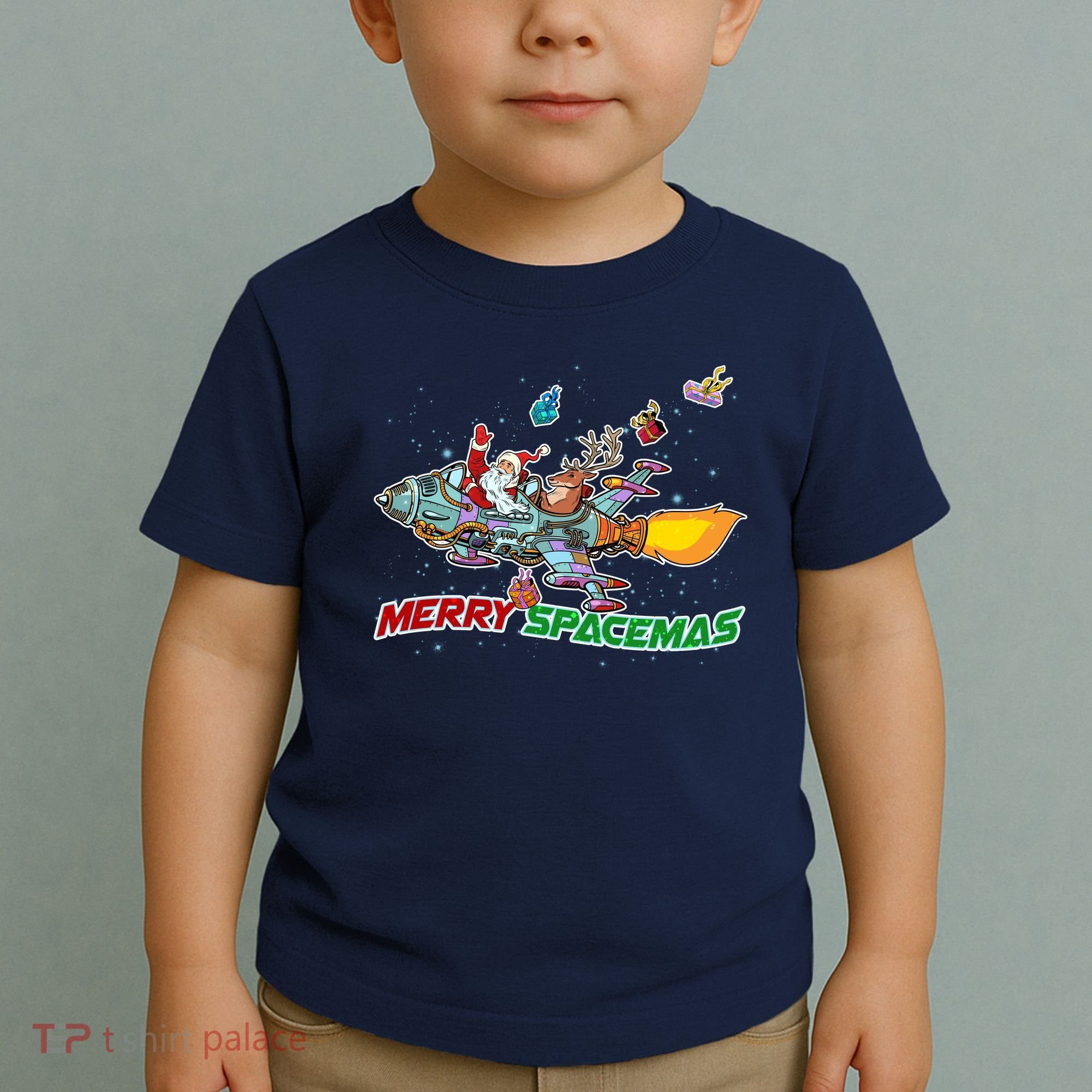 Merry Spacemas Santa Toddler T-Shirt