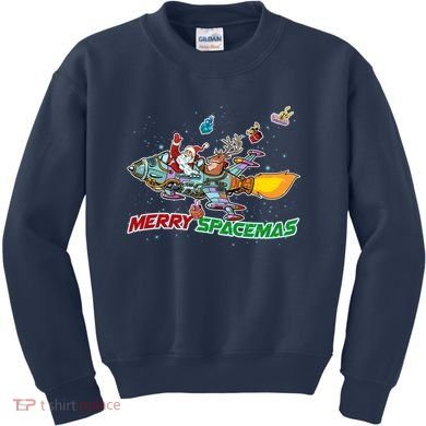 Merry Spacemas Santa Kids Sweatshirt