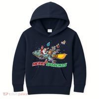 Merry Spacemas Santa Kids Hoodie thumb 0