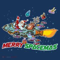 Merry Spacemas Santa Kids Hoodie thumb 5