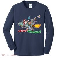 Merry Spacemas Santa Kids Long Sleeve Shirt thumb 0