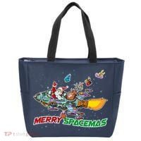 Merry Spacemas Santa Tote Bag thumb 0