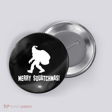 Merry Squatchmas Christmas Button