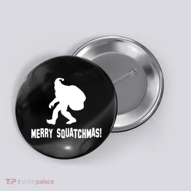 Merry Squatchmas Christmas Button