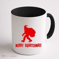 Merry Squatchmas Christmas Coffee Mug thumb 1