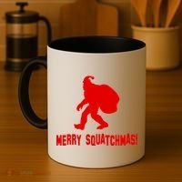 Merry Squatchmas Christmas Coffee Mug thumb 4