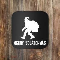 Merry Squatchmas Christmas Coaster thumb 0