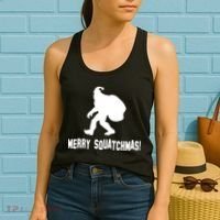 Merry Squatchmas Christmas Women's Tank Top thumb 2