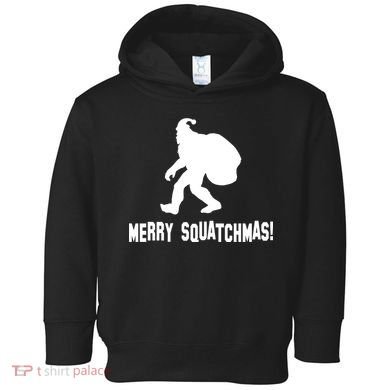 Merry Squatchmas Christmas Toddler Hoodie