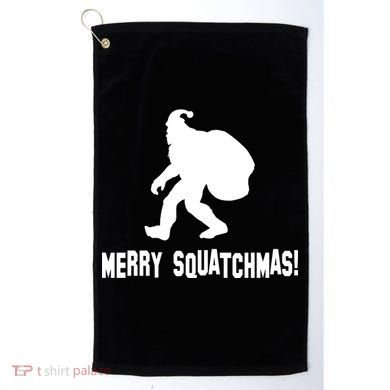 Merry Squatchmas Christmas Golf Towel