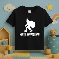 Merry Squatchmas Christmas Toddler T-Shirt thumb 3