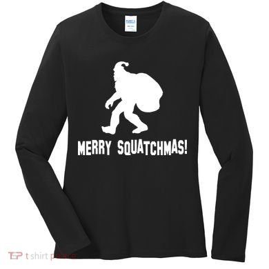 Merry Squatchmas Christmas Women's Long Sleeve Shirt