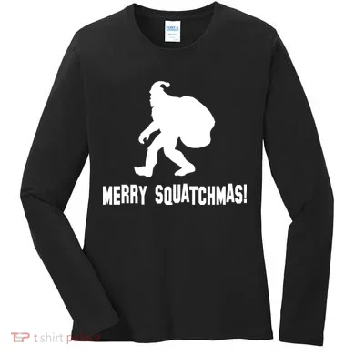 Merry Squatchmas Christmas Women's Long Sleeve Shirt