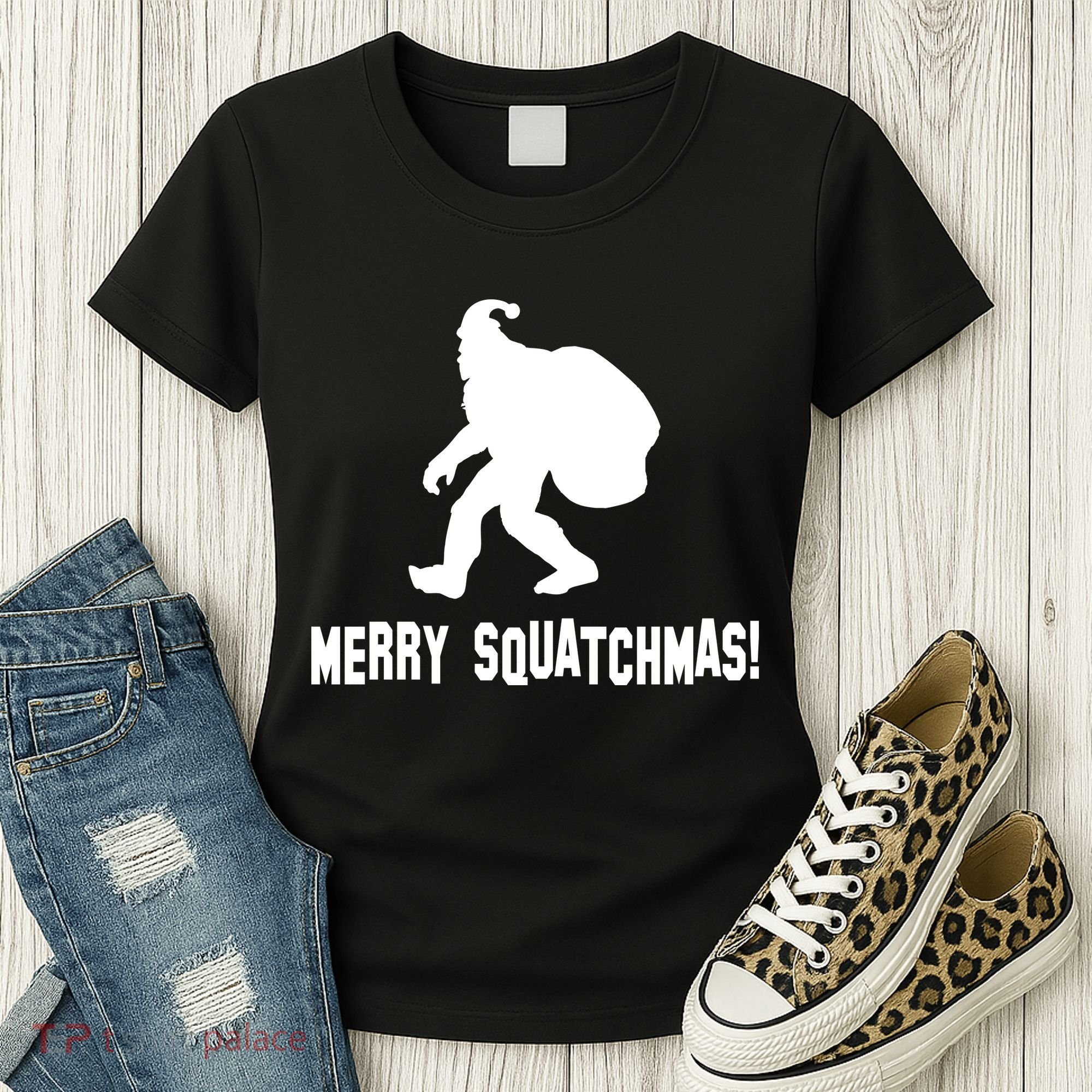 Merry Squatchmas Christmas Women's T-Shirt