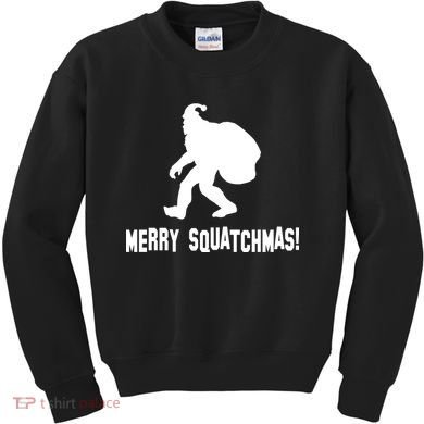 Merry Squatchmas Christmas Kids Sweatshirt
