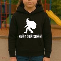 Merry Squatchmas Christmas Kids Hoodie thumb 3