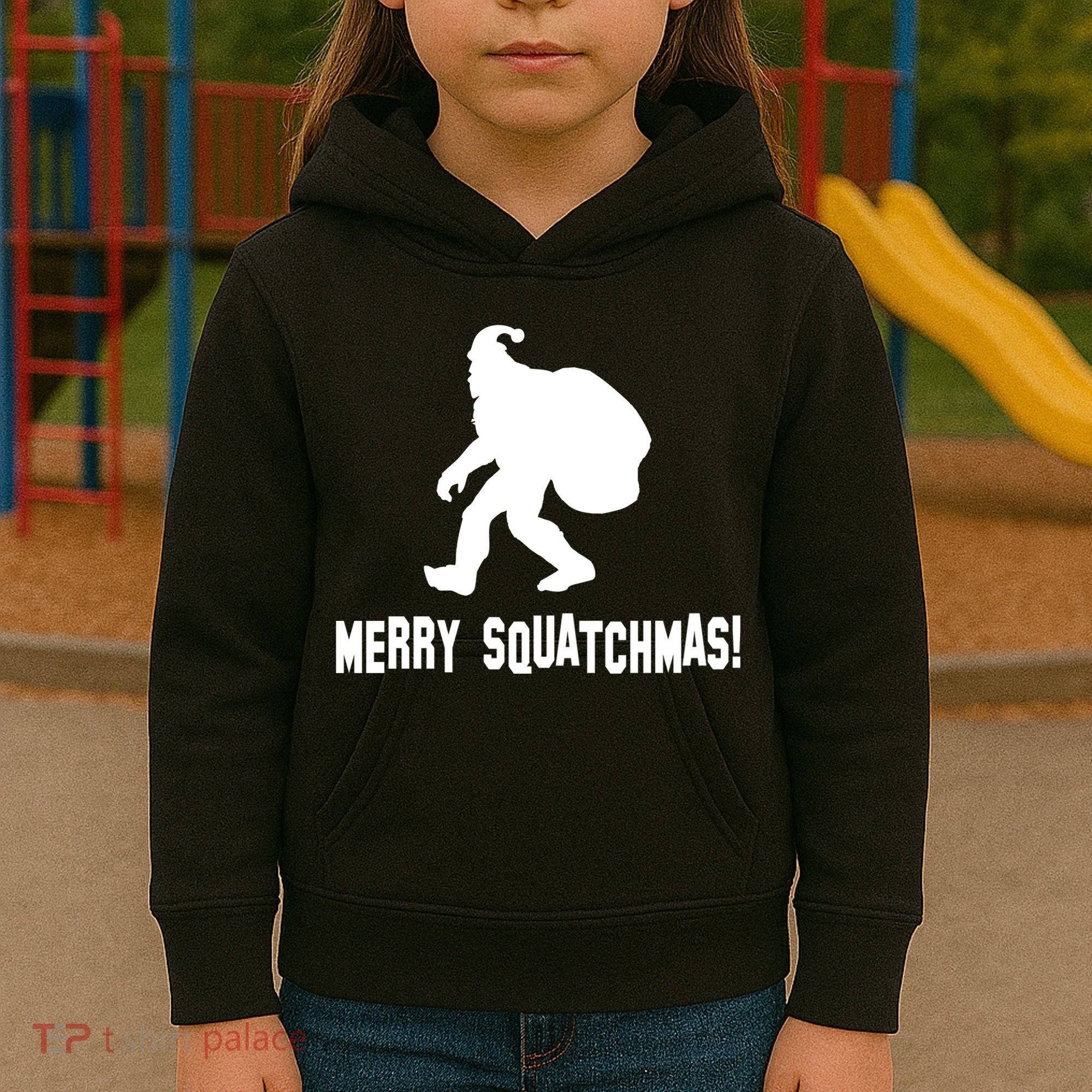 Merry Squatchmas Christmas Kids Hoodie